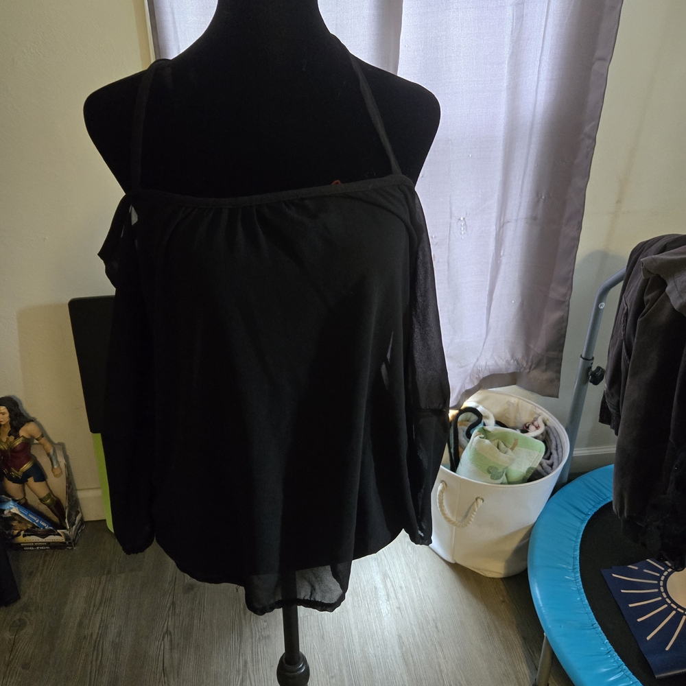 Elegant Black Women's Top